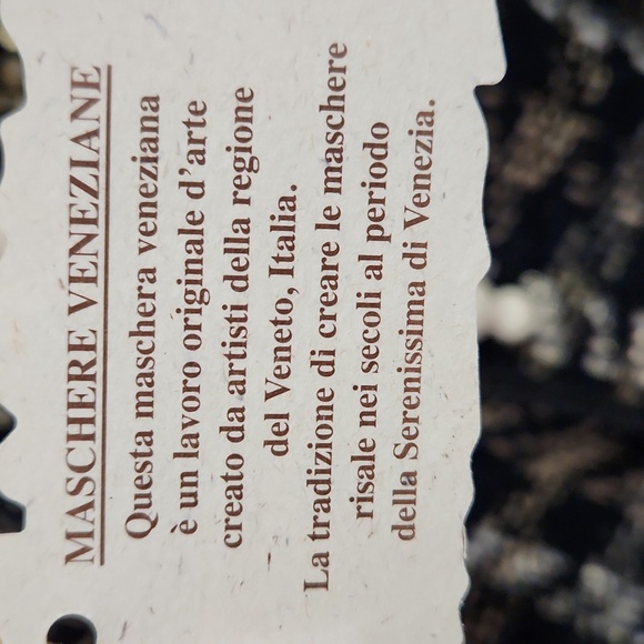 Venetian Hand painted  Mask,  Musical notes - Picture 8 of 9